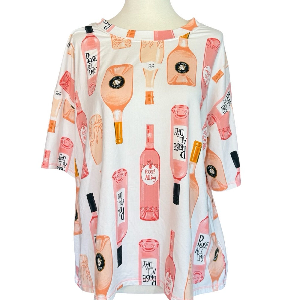 Shady Lady Rose’ All Day Tee Size Large